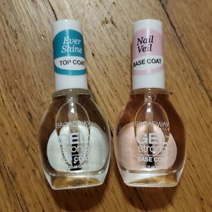 New Broadway nails gel strong top & base coat